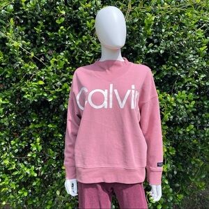 Calvin Klein Performance V-Shaped Mock Neck Pullover Sweatshirt